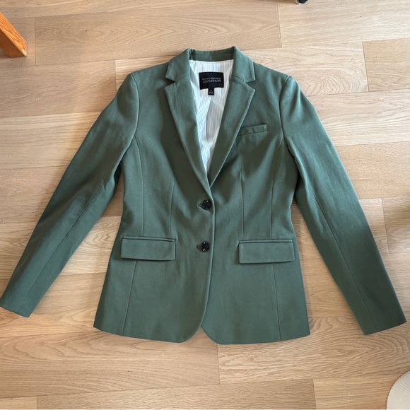 Banana Republic Long and Lean Blazer Size 2 Green - Picture 2 of 7
